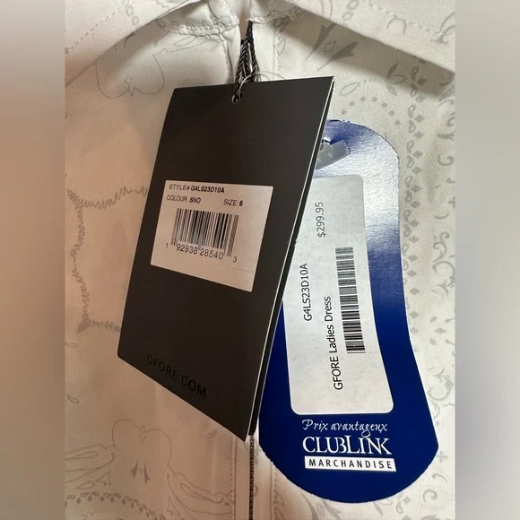 G/FORE Bandana Maverick Sleeveless Dress White Size 6 NWT - Picture 7 of 13